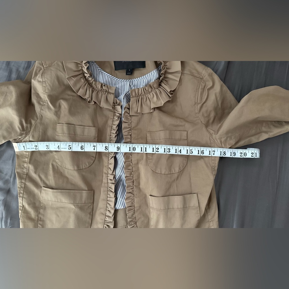 J. Crew Ruffle Chino Blazer - Picture 5 of 6